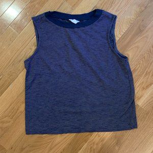 Navy Striped Caslon Knit Tank sz S